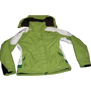 Orage Women's Ski Snowboard Jacket Coat Small Winter Sports Green White Hooded S